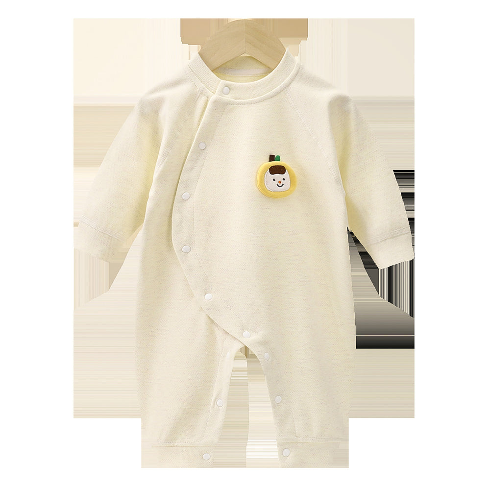 Baby onesie spring & fall cotton long sleeve sleepsuit romper newborn unisex monk suit seamless bodysuit