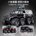 Kids' large-sized toy police car, alloy off-road vehicle, realistic model car, armored swat car, new cross-border product for boys