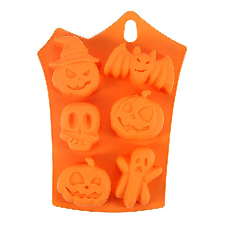 Silicone halloween cake mold fondant easy release cookie cutter cartoon pumpkin shape baking pan baking tool