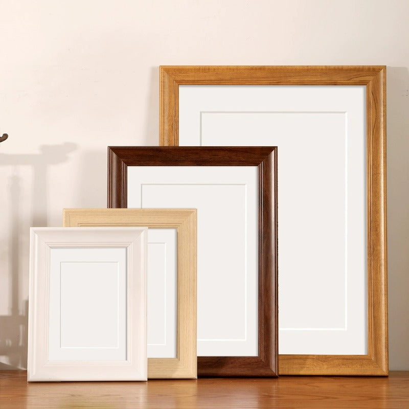 Photo frame empty frame A3a4 desktop table setting calligraphy and painting calligraphy picture frame mounted four 4K open 8 puzzle outer frame wall hanging DIY