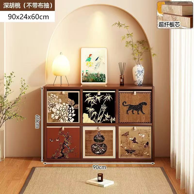 Simple bookcase all-in-one cabinet wall-mounted storage sofa side cabinet living room partition storage multi-layer storage cabinet bedside