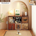 Simple bookcase all-in-one cabinet wall-mounted storage sofa side cabinet living room partition storage multi-layer storage cabinet bedside