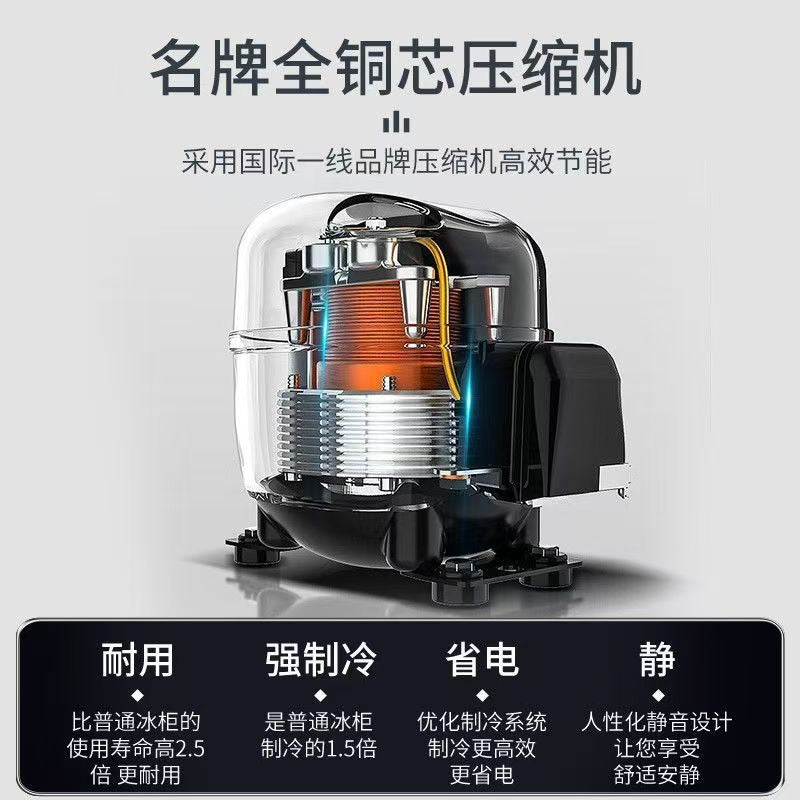 Commercial refrigerator horizontal freezer large capacity supermarket convenience store transparent glass refrigerated ice cream display cabinet