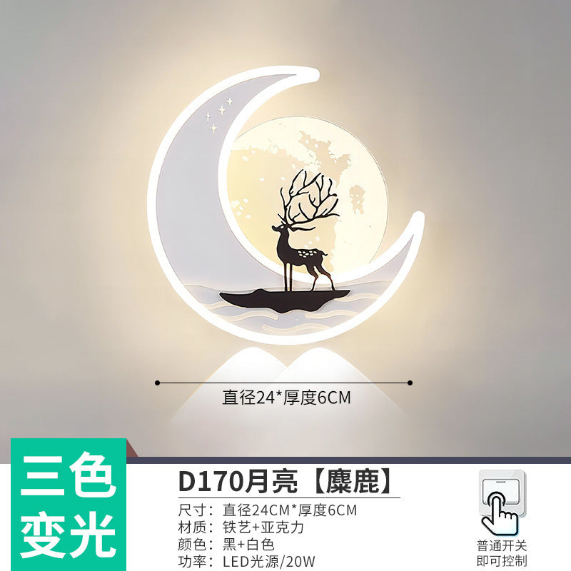 The whole network low-cost led corridor aisle entrance light new Nordic stairs balcony bedroom bedside background wall wall lamp