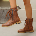 fall and winter roman women's boots cross strap round toe knee socks boots plus sizeflatsstudsbootscasualeasiest for match