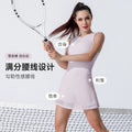 Summer lightweight tennis skirt set golf badminton outfit running fitness activewear jumpsuit high waist slimming