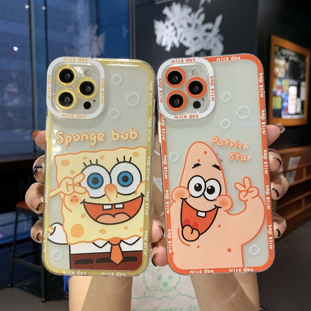 Angel eye phone case for apple 15 pro, full coverage drop-proof iphone 8 plus/xr cartoon text tpu case