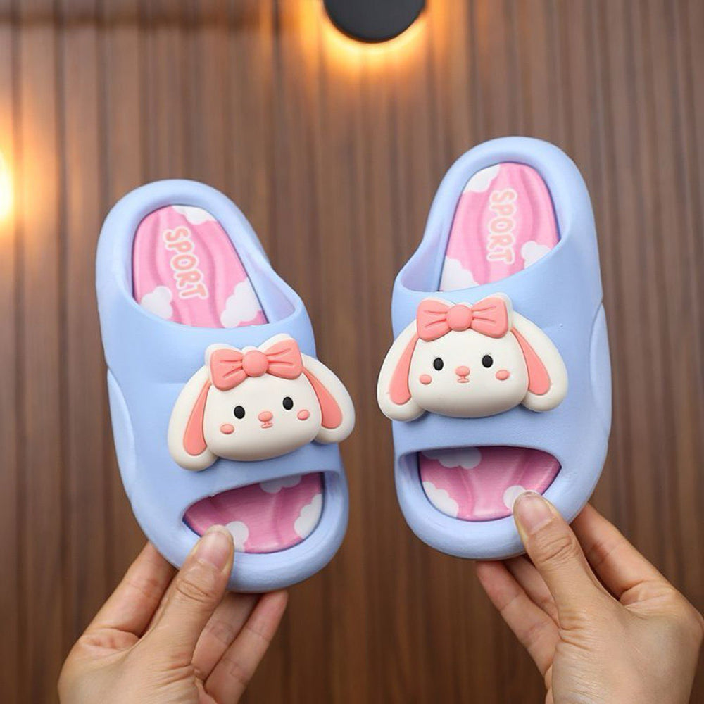 Cute kids' slippers - summer anti-slip bath soft sole bathroom cartoon indoor girls' home baby girl slippers