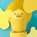 Broken shell chicken trash can small desktop swing lid paper basket bedroom bedside desk mini cute plastic storage bucket