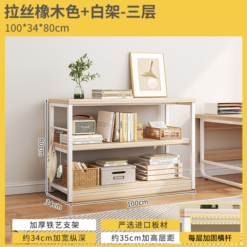 Shelf Shelf Floor Office Multi-layer Storage Shelf Locker Next to Desk Low Cabinet Household Shelf Display Cabinet
