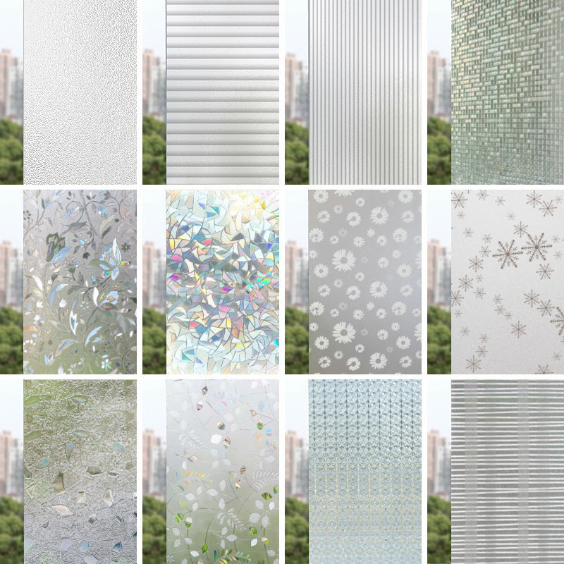 Electrostatic glue-free glass film, bathroom, bathroom window, anti-privacy shading, light-transmitting window grilles sticker, one piece will be sent on behalf of you.