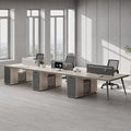 Staff office desk and chair combination casual modern double four-person seat staff table six-person slot screen office table