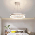 Modern nordic light luxury ring crystal chandelier - factory direct for living room, dining room, and bedroom