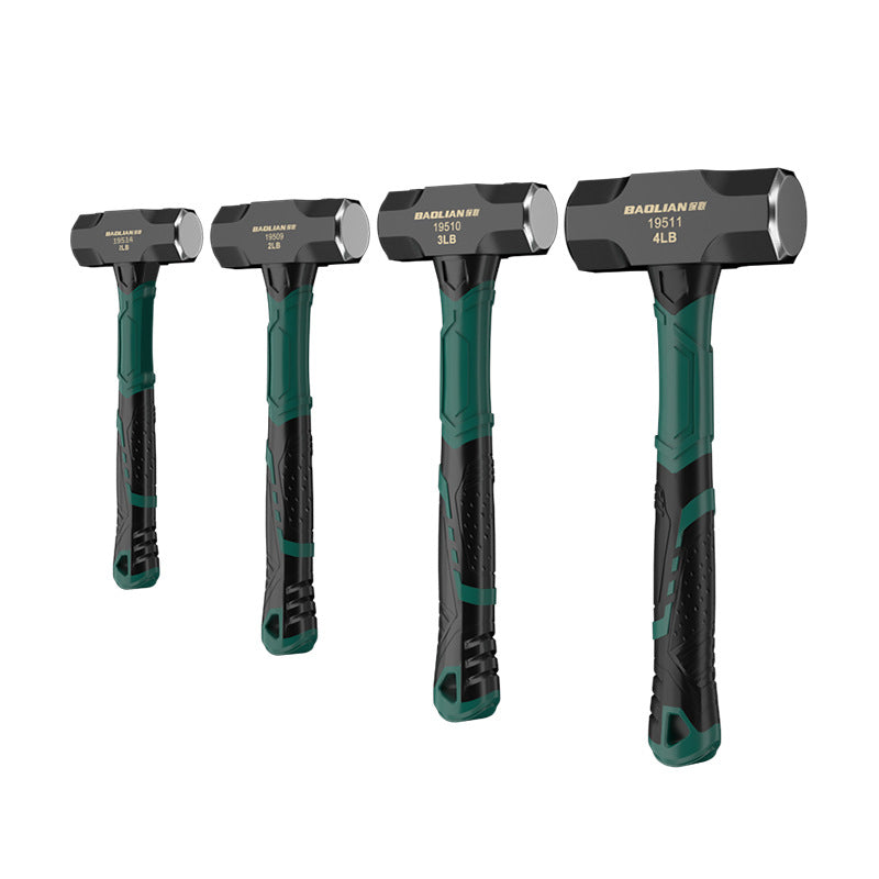 Baolian hammer rubber hammer construction site hammer iron hammer tool octagonal hammer solid mason hammer big hammer wall hammer hand hammer