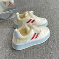 Autum breathable sneakers for girls new arrivalthick solewhite shoescasualeasiest for matchkidsniche style sports bread shoes