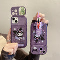 New arrival is suitable for apple 16 kuromi pendant mobile phone case iphonexs hot girl pink cosmetic mirror holder protective cover