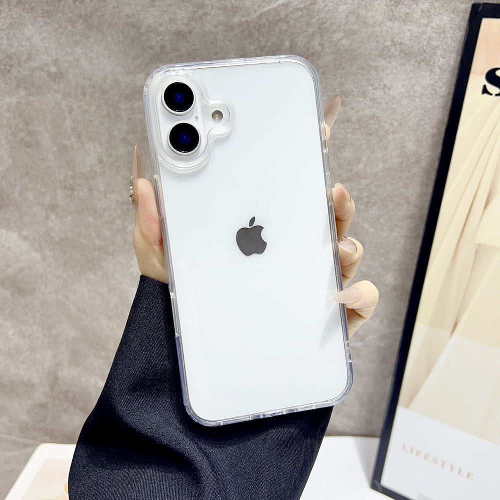 New arrival is suitable for apple 16promax acrylic two-in-one mobile phone case transparent apple 15 simple protective cover 14