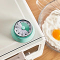 Mechanical kitchen timer - visual time management alarm with countdown & magnetic attachment