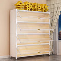 Shoe cabinet steel for home door all-in-one multi-layer dust-proof shoe rack entrance large-capacity storage cabinet metal storage shelf