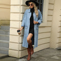 European and american cross-border e-commerce women's autumn new arrivals:  independent store washed denim casual longline jacket top