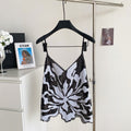 Accessible luxuryfashion style camisole women's summer heavy industry sequin mesh sense of design fried street hot girlpetitestops
