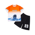 Kids' basketball jersey set - boys' quick-dry athletic training outfit - short sleeve basketball uniform for boys, youth, and students