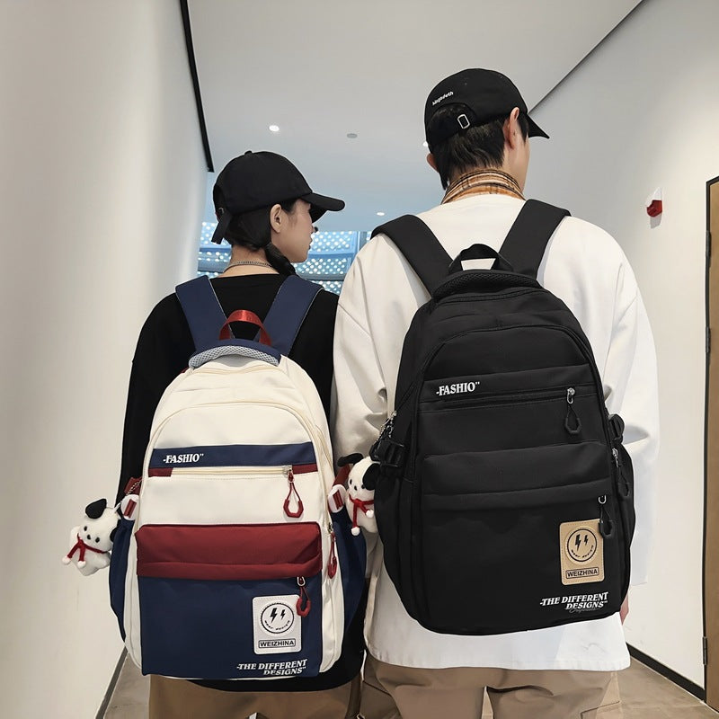 New middle and high school students backpack schoolbag Korean version large-capacity student campus backpack waterproof travel computer bag