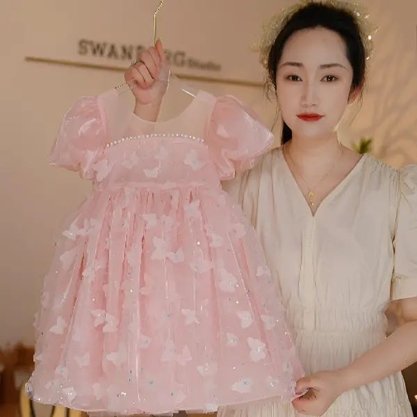 Girls'  new fashionable princess dress - birthday party, cake smock, and everyday wear