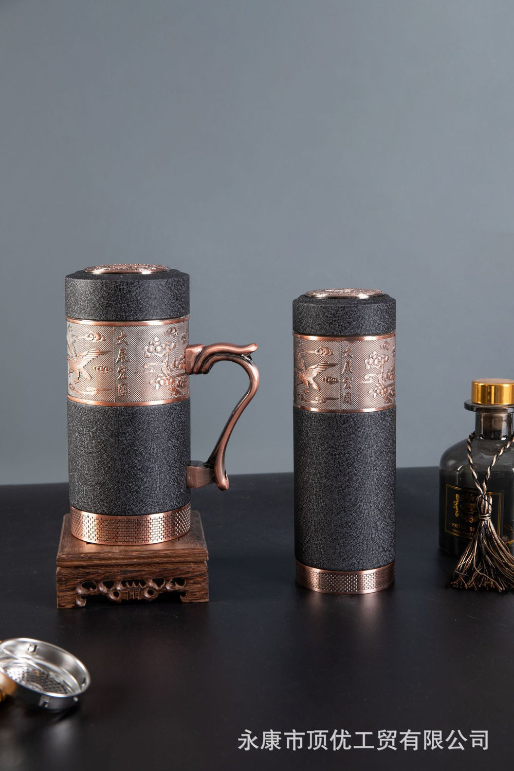 Wholesale yixing zisha (purple clay) office cups: premium zisha inner liner, high-end gift, powder-coated finish (fade-resistant), personal tea brewing