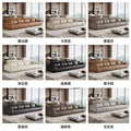 2025 new large apartment villa genuine leather sofa high back lawrence sofa italian light luxury genuine leather sofa