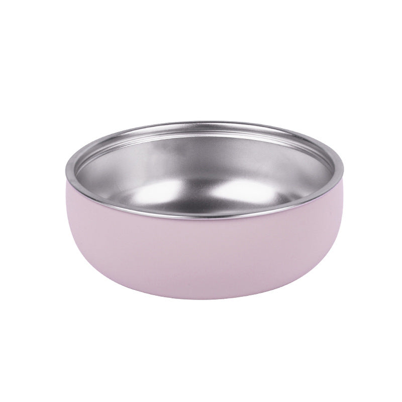 Factory new baby silicone stainless steel tableware set creative product 304 stainless steel children's silicone tableware bowl