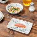 Chinoiserie underglaze ceramic seasoning dish stylish modern casual restaurant for home ceramic dish plate cooking soy sauce dish