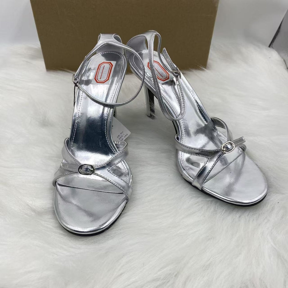 Za's 2025 new collection: elegant high-heeled pumps - closed-toe, low-cut, ankle-strap sandals with rhinestone embellishments