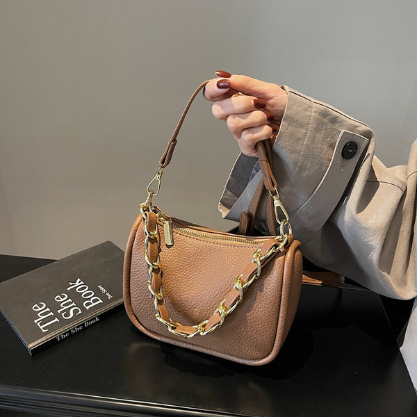 Trendy popular bag women's bag 2025 new ins versatile high-end niche messenger bag chain portable small square bag
