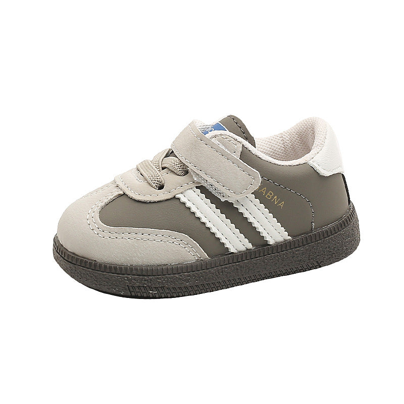 Spring & fallnew arrivalkids multi-color german training shoes k-stylegirl soft bottom casual sneakers boys shoes toddler shoes 1-3 years old