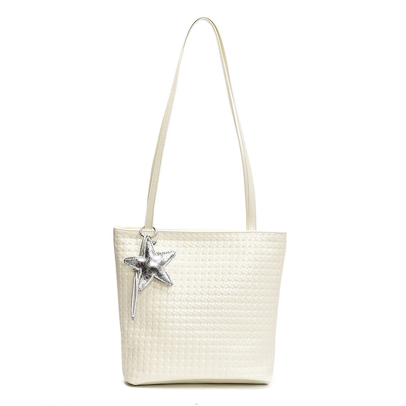 Cross-border popular bags this year, women's large-capacity 2025 new summer versatile casual shoulder messenger bag bucket bag