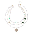Wholesale faux pearl sweater necklace - cross-border vintage french style jewelry - light luxury, high-end, elegant diamond-studded pendant necklace for women