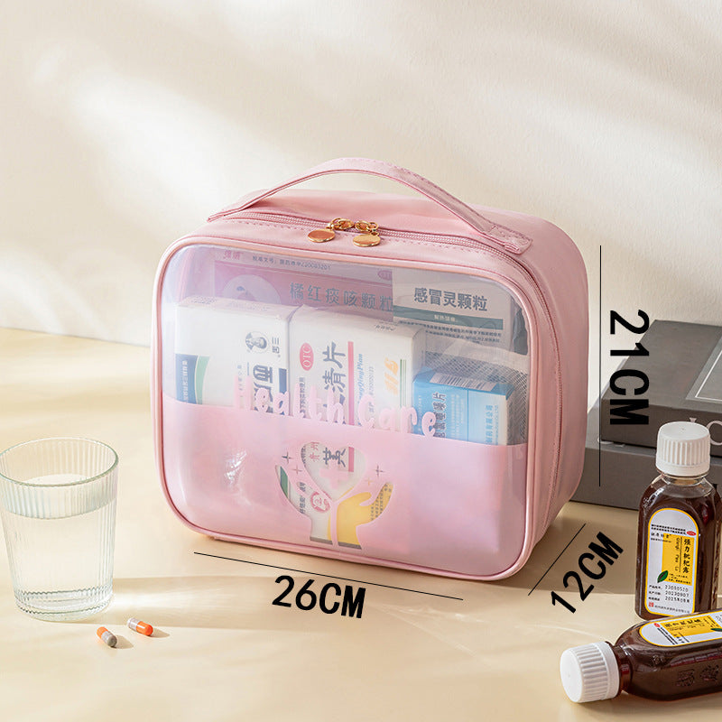 Portable First Aid Kit Cross Drug Storage Bag Travel Business Travel Medical Kit Large Capacity Medical Emergency Kit