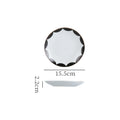 Showroom table tableware ornaments geometric bone china dinner plate scandinavian western food decorative plateaccessible luxury plate suit