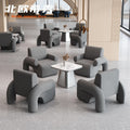 Accessible luxury reception negotiation table and chair negotiation table and chair combination office sofa commercial shop robot pistol sofa chair