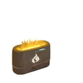 Flame humidifier aromatherapy ambient light - silent desktop diffuser for home, dorm, bedroom - perfect birthday gift for him or her