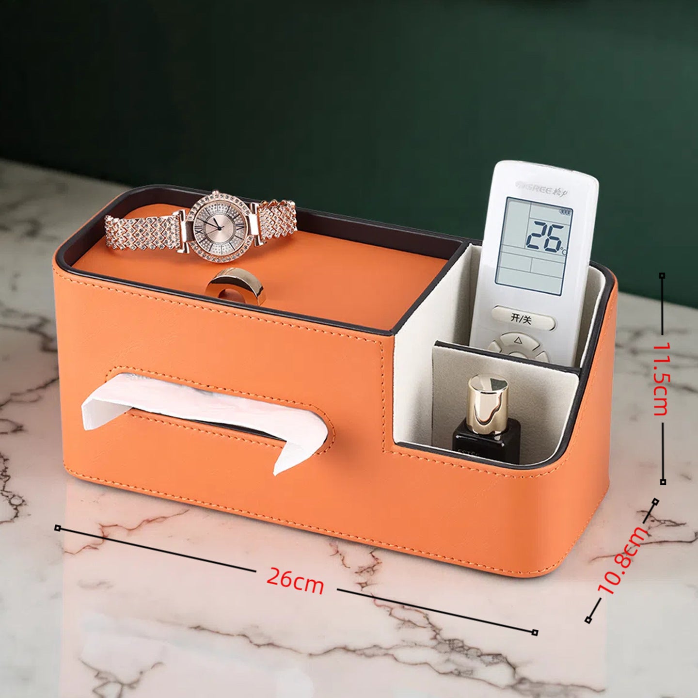 Household carton creative mobile phone holder remote control desktop storage box living room coffee table light luxury high-end tissue box