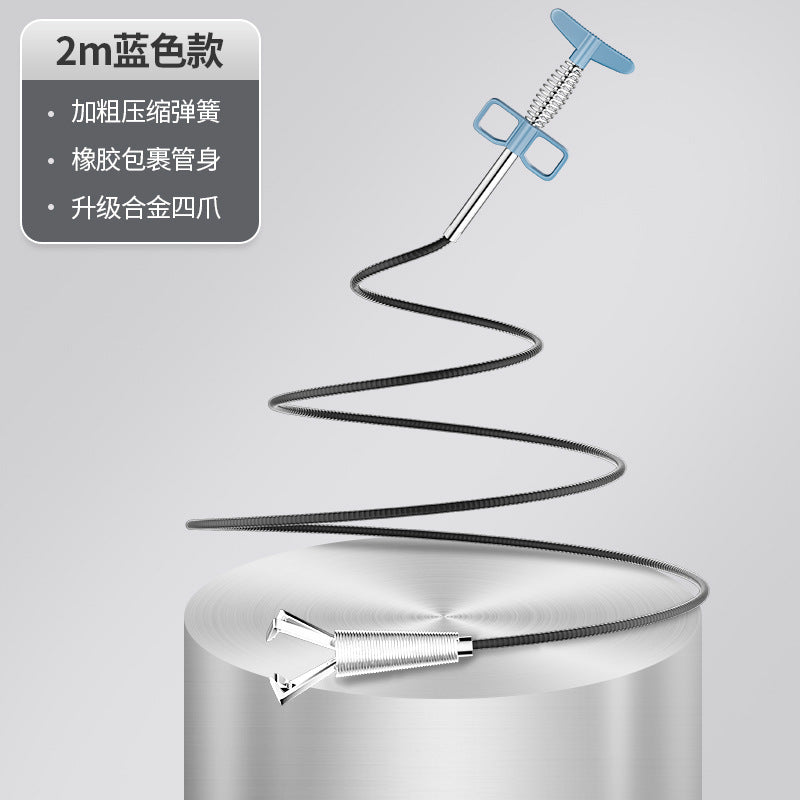 Sewer-opening artifact dredging kitchen pipe toilet blockage universal poke canal toilet dredger special tool
