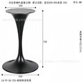 Tulip stainless steel hardware bedside table hotel b&b engineering horn feet light luxury living room corner table factory wholesale