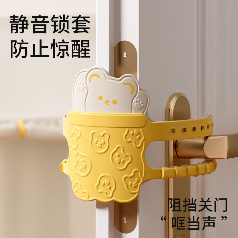 Shield dad kids cartoon double-layer door seam silent pad anti-collision pad door closing buffer pad baby room door anti-pinch