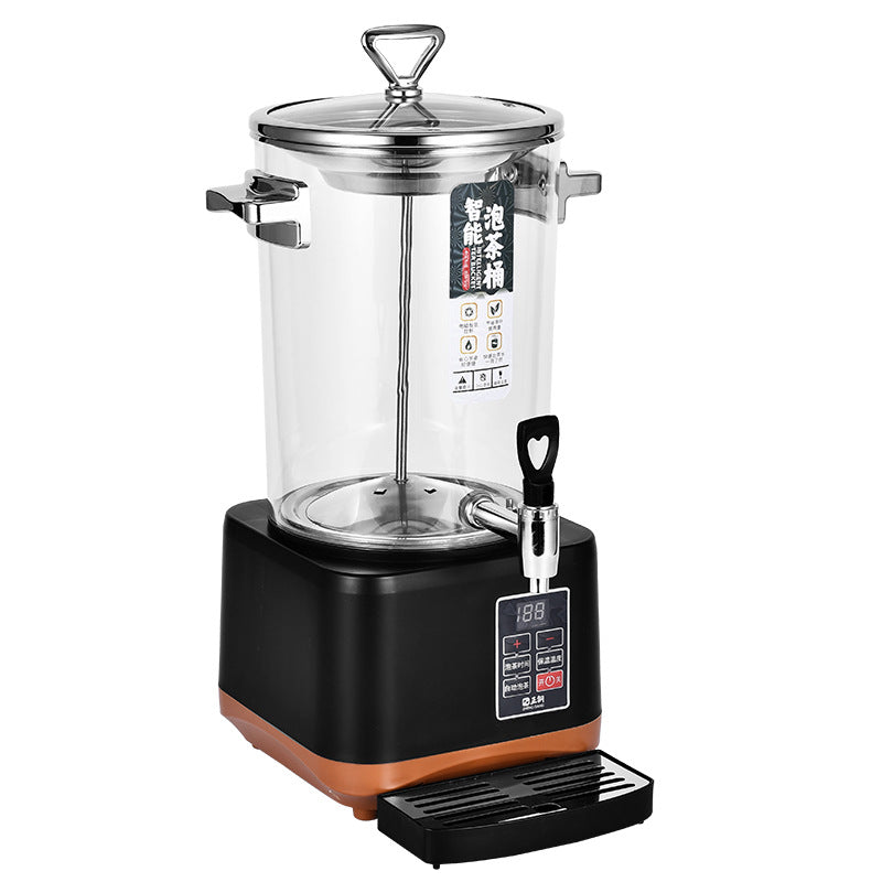 Fully automatic commercial smart tea brewing kettle - stainless steel insulated bucket - large capacity tea water heating kettle - tea beverage dispenser