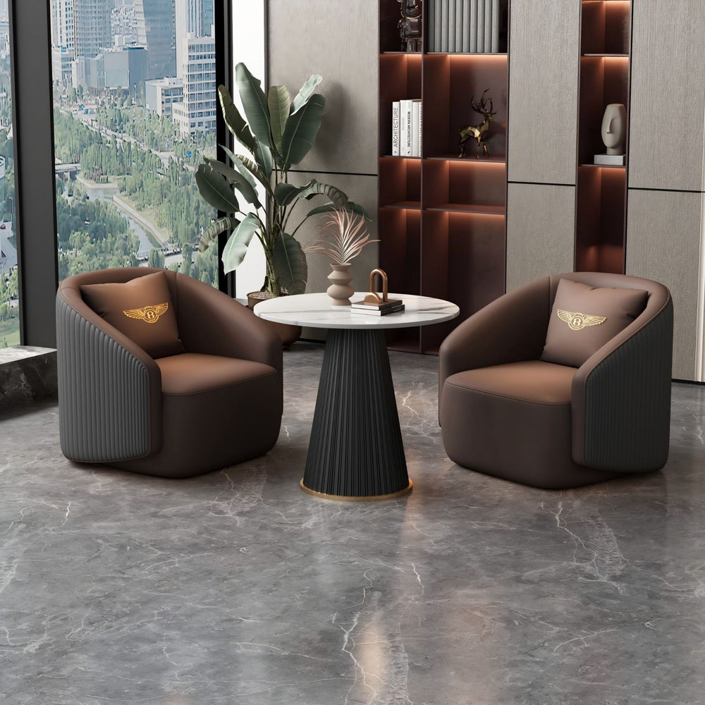 Coffee shop negotiation table and chair set, light luxury single sofa and coffee table combination, commercial beauty salon reception leisure table and chair set