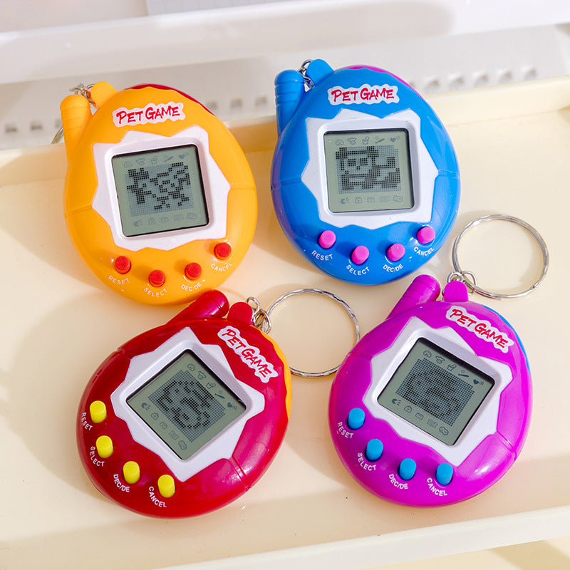 foreign trade electronic pet machine handheld virtual pet machine game console electronic toy game console keychain