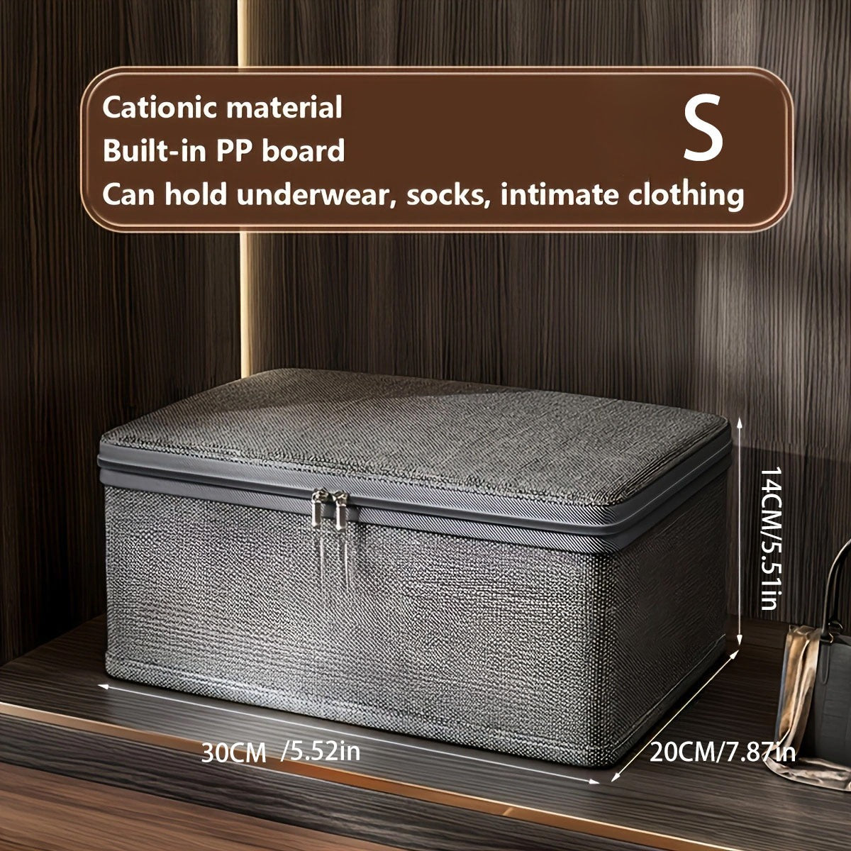 Storage box with lid Organizing box Household flip large thickened folding storage box Wardrobe for clothes storage