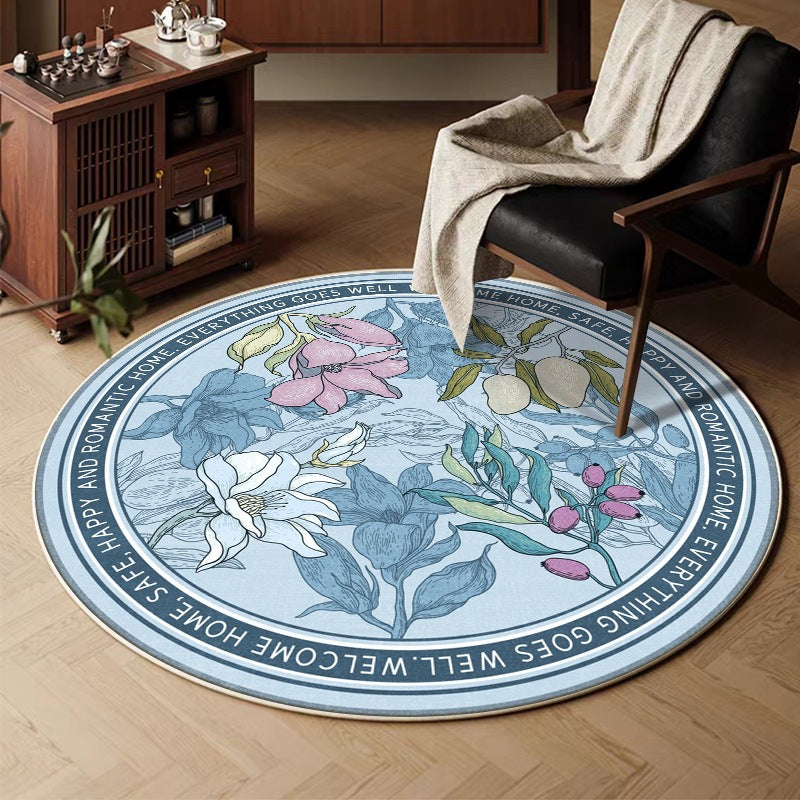 retro round for home living room sofa coffee table carpet imitation cashmere hanging basket foot mat persian bedroom bedside blanket